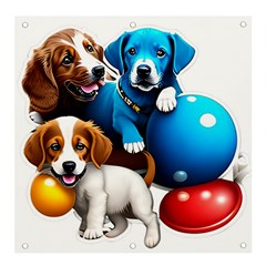 Cute Dog Dogs Animal Pet Banner And Sign 4  X 4  by Semog4