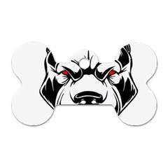 Dog Animal Mammal Bulldog Pet Dog Tag Bone (one Side) by Semog4