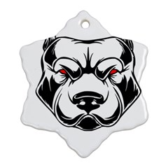 Dog Animal Mammal Bulldog Pet Ornament (Snowflake)