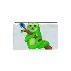 Sloth Branch Cartoon Fantasy Cosmetic Bag (small) by Semog4