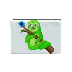 Sloth Branch Cartoon Fantasy Cosmetic Bag (medium) by Semog4