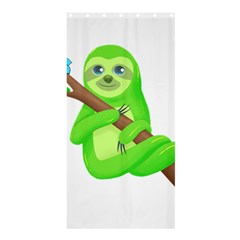 Sloth Branch Cartoon Fantasy Shower Curtain 36  x 72  (Stall) 