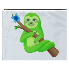 Sloth Branch Cartoon Fantasy Cosmetic Bag (xxxl) by Semog4