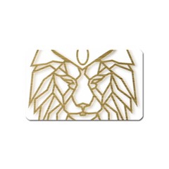 Lion Face Wildlife Crown Magnet (name Card) by Semog4