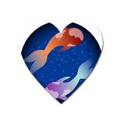 Koi Fish Carp Water Nature Animal Heart Magnet by Semog4