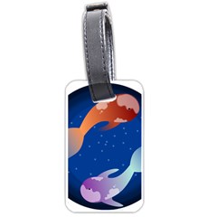 Koi Fish Carp Water Nature Animal Luggage Tag (one Side) by Semog4