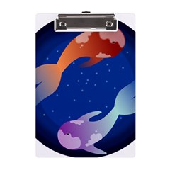 Koi Fish Carp Water Nature Animal A5 Acrylic Clipboard