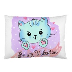 Cat Valentine-s Day Valentine Pillow Case (two Sides) by Semog4