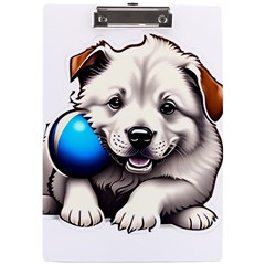 Dog Animal Pet Puppy Pooch A4 Acrylic Clipboard by Semog4