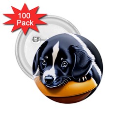 Dog Animal Cute Pet Puppy Pooch 2 25  Buttons (100 Pack)  by Semog4