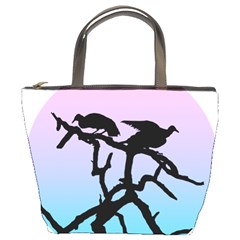 Birds Bird Vultures Tree Branches Bucket Bag