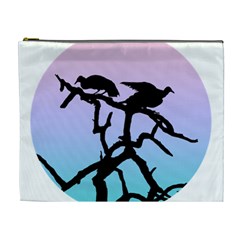 Birds Bird Vultures Tree Branches Cosmetic Bag (xl)