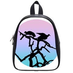 Birds Bird Vultures Tree Branches School Bag (small)