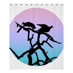 Birds Bird Vultures Tree Branches Shower Curtain 60  X 72  (medium) 