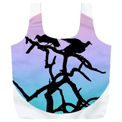 Birds Bird Vultures Tree Branches Full Print Recycle Bag (xxl)