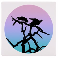 Birds Bird Vultures Tree Branches Uv Print Square Tile Coaster  by Semog4