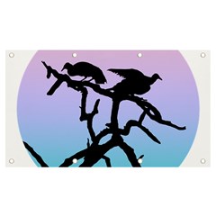 Birds Bird Vultures Tree Branches Banner And Sign 7  X 4 