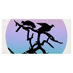 Birds Bird Vultures Tree Branches Banner And Sign 8  X 4 