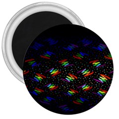 Rainbows Pixel Pattern 3  Magnets