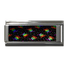 Rainbows Pixel Pattern Superlink Italian Charm (9mm)