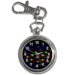 Rainbows Pixel Pattern Key Chain Watches