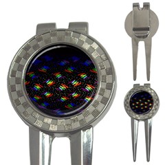 Rainbows Pixel Pattern 3-in-1 Golf Divots