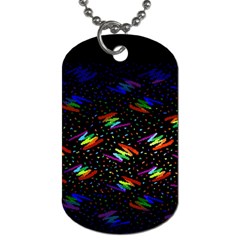 Rainbows Pixel Pattern Dog Tag (one Side)