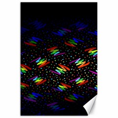 Rainbows Pixel Pattern Canvas 20  X 30  by Semog4