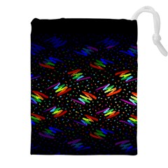 Rainbows Pixel Pattern Drawstring Pouch (4xl)