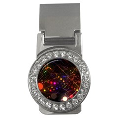 Abstract Light Star Design Laser Light Emitting Diode Money Clips (cz)  by Semog4