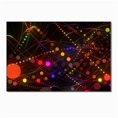 Abstract Light Star Design Laser Light Emitting Diode Postcard 4 x 6  (pkg Of 10) by Semog4