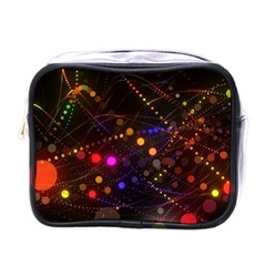 Abstract Light Star Design Laser Light Emitting Diode Mini Toiletries Bag (one Side) by Semog4