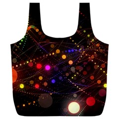 Abstract Light Star Design Laser Light Emitting Diode Full Print Recycle Bag (xxl) by Semog4