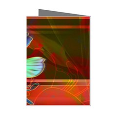 Abstract Fractal Design Digital Wallpaper Graphic Backdrop Mini Greeting Cards (Pkg of 8)