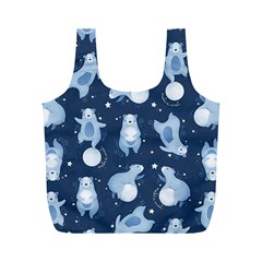 Bear Pattern Patterns Planet Animals Full Print Recycle Bag (m) by Semog4