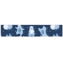 Bear Pattern Patterns Planet Animals Large Premium Plush Fleece Scarf  by Semog4