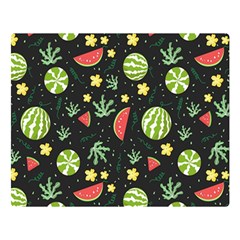 Watermelon Berries Patterns Pattern Premium Plush Fleece Blanket (large) by Semog4
