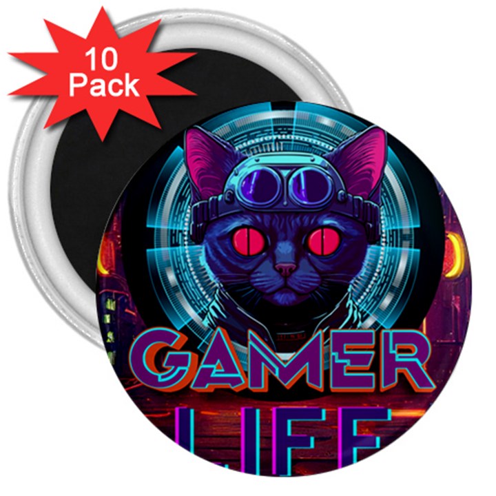 Gamer Life 3  Magnets (10 pack) 