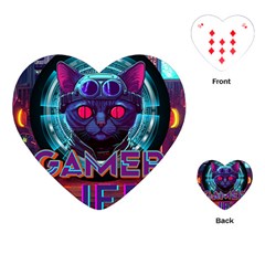 Gamer Life Playing Cards Single Design (heart) by minxprints