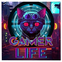 Gamer Life Wooden Puzzle Square by minxprints