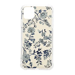 Vintage Background Blue Roses Rose Pattern Retro Iphone 11 Pro Max 6 5 Inch Tpu Uv Print Case by Semog4