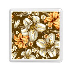 Flowers Pattern Floral Patterns Decorative Art Memory Card Reader (square) by Semog4