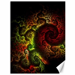 Green And Red Lights Wallpaper Fractal Digital Art Artwork Canvas 36  X 48  by Semog4