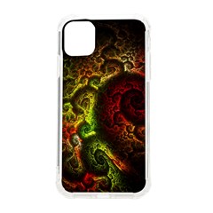 Green And Red Lights Wallpaper Fractal Digital Art Artwork Iphone 11 Tpu Uv Print Case by Semog4