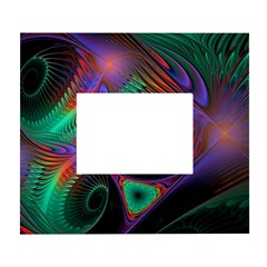 Circle Art 3d Artwork Graphics Vortex Colorful Digital Art White Wall Photo Frame 5  X 7 