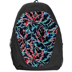 Leaves Leaf Pattern Patterns Colorfur Backpack Bag by Semog4