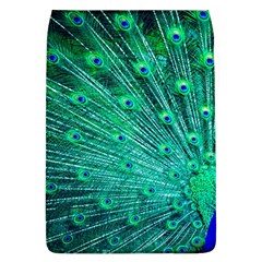 Green And Blue Peafowl Peacock Animal Color Brightly Colored Removable Flap Cover (l) by Semog4