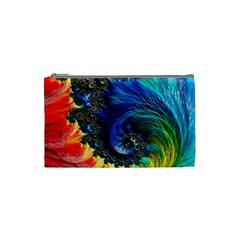 Colorful Digital Art Fractal Design Cosmetic Bag (small) by Semog4