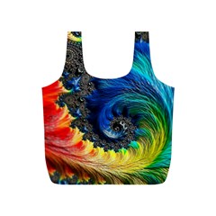 Colorful Digital Art Fractal Design Full Print Recycle Bag (s) by Semog4