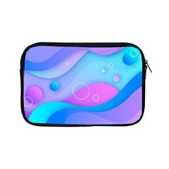 Colorful Blue Purple Wave Apple Ipad Mini Zipper Cases by Semog4